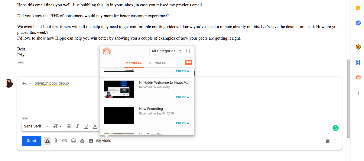 video email, video email gmail, video email campaign